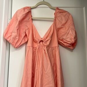 Abercrombie & Fitch Pink Keyhole dress